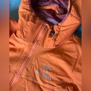 Arc'teryx Men's Bright Orange Hooded Performance Jacket